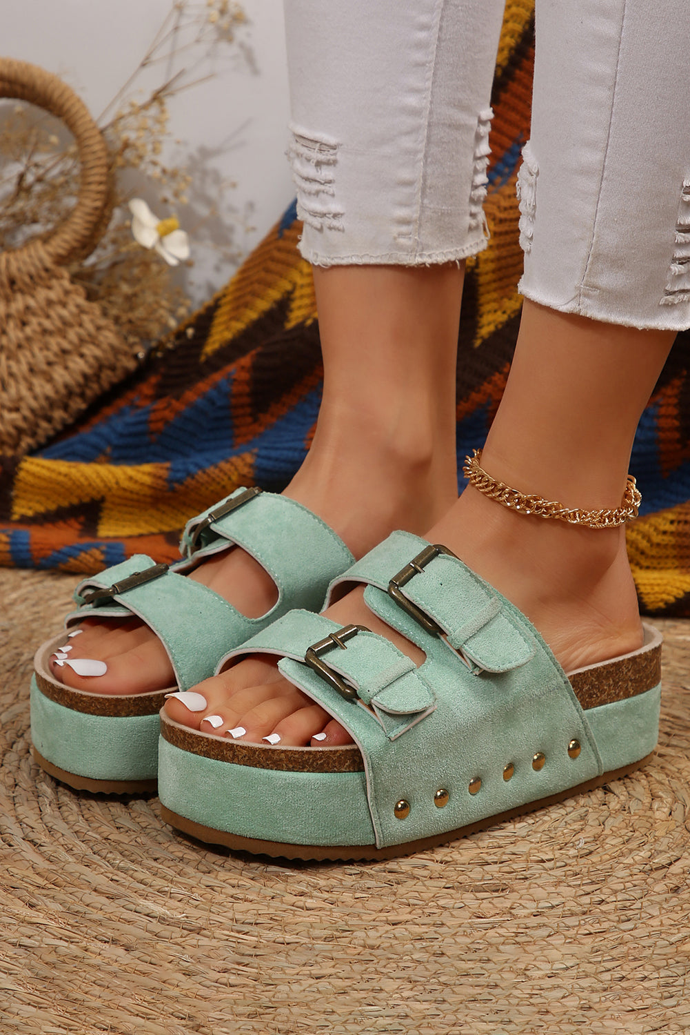 Platform Buckle Sandal