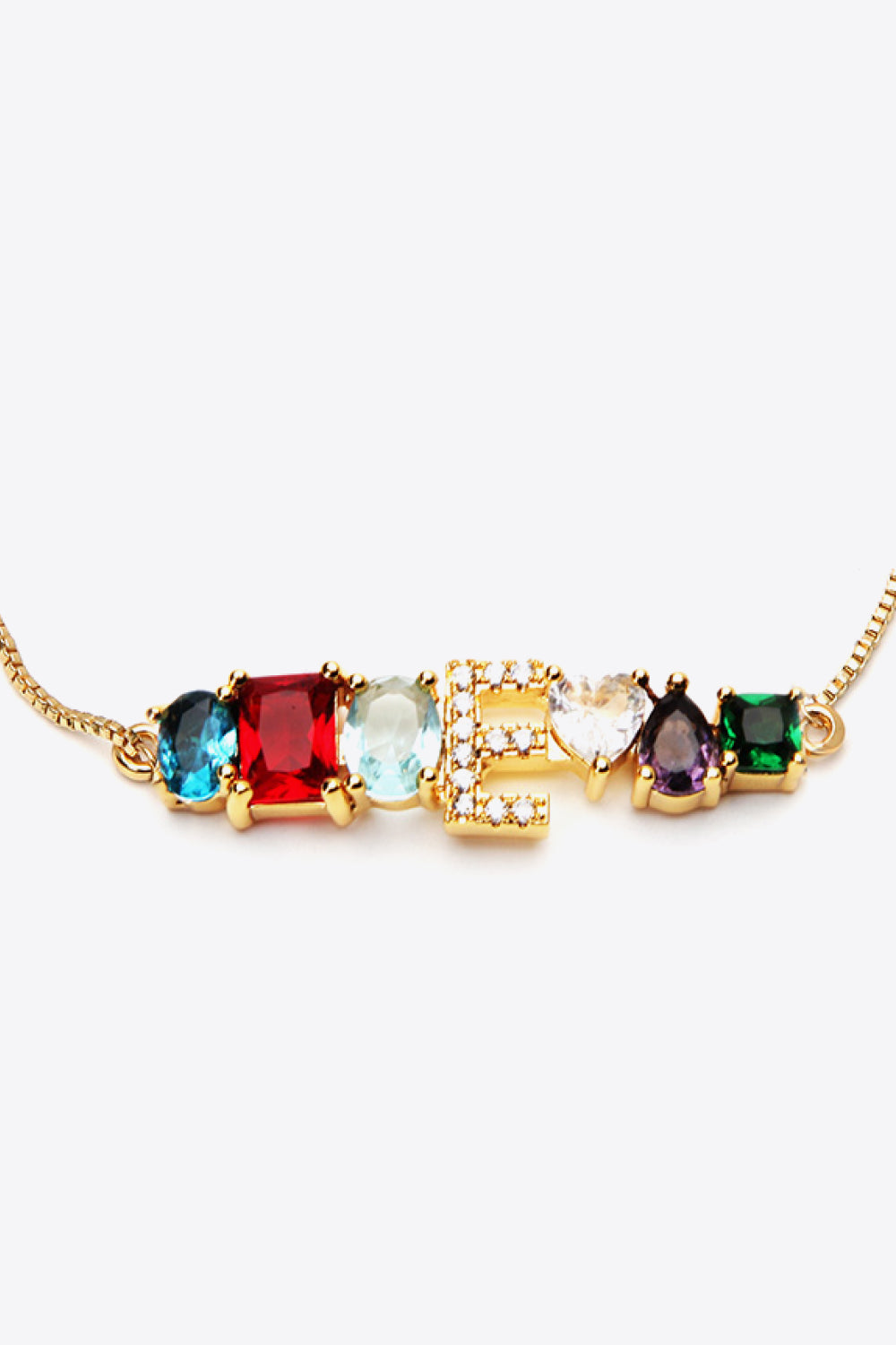 A to J Big Gem Bracelet