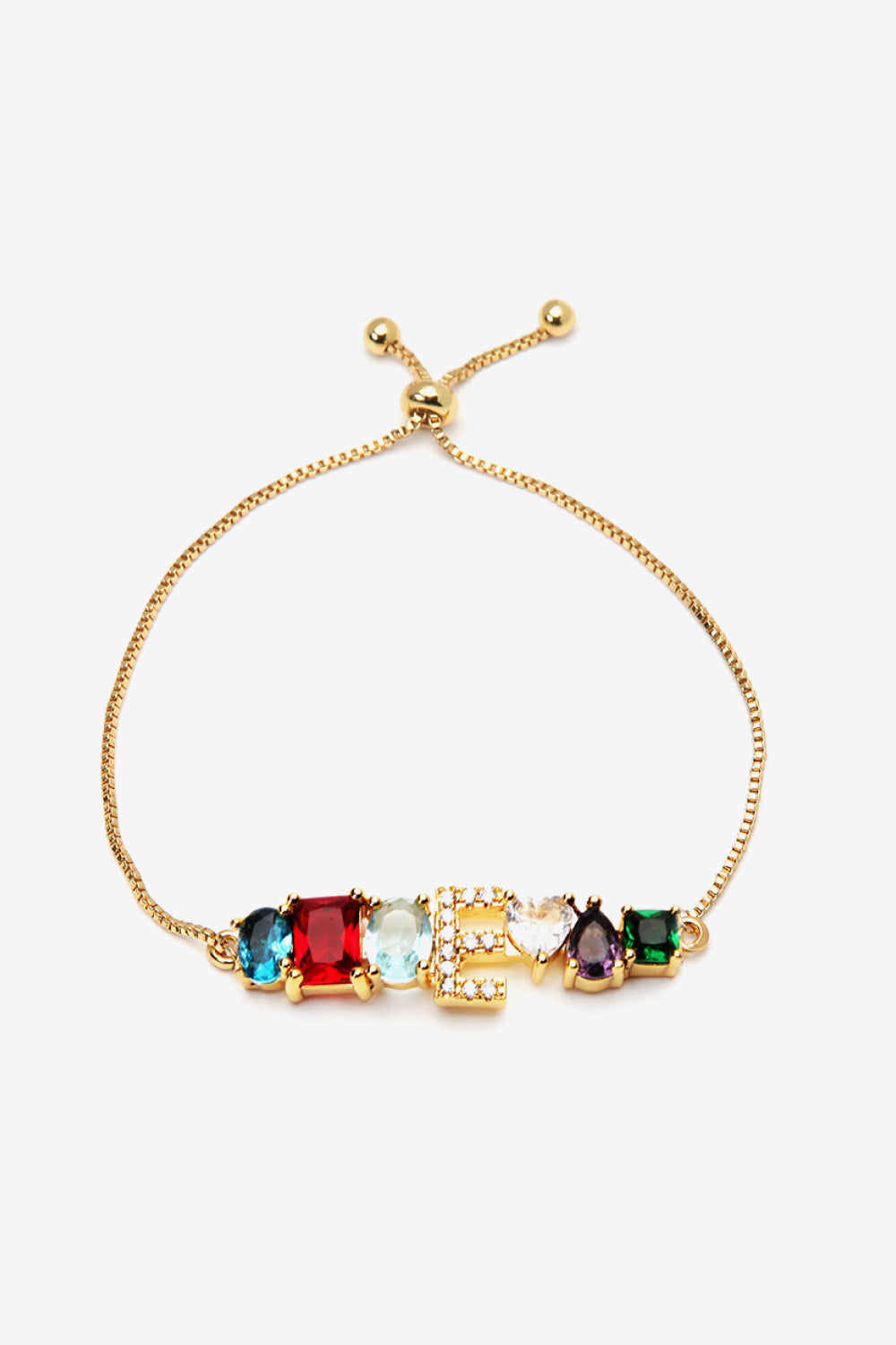 A to J Big Gem Bracelet