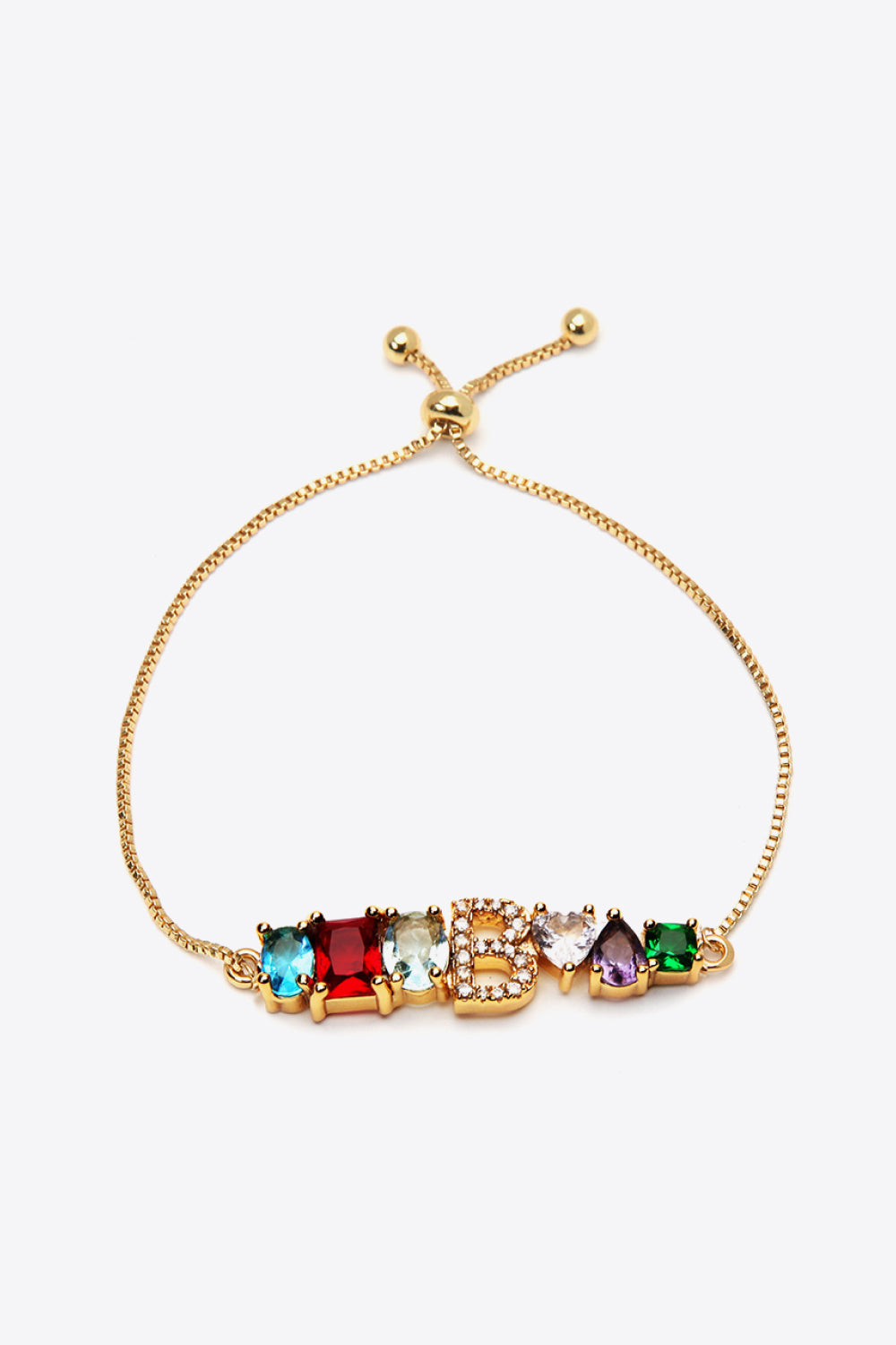 A to J Big Gem Bracelet