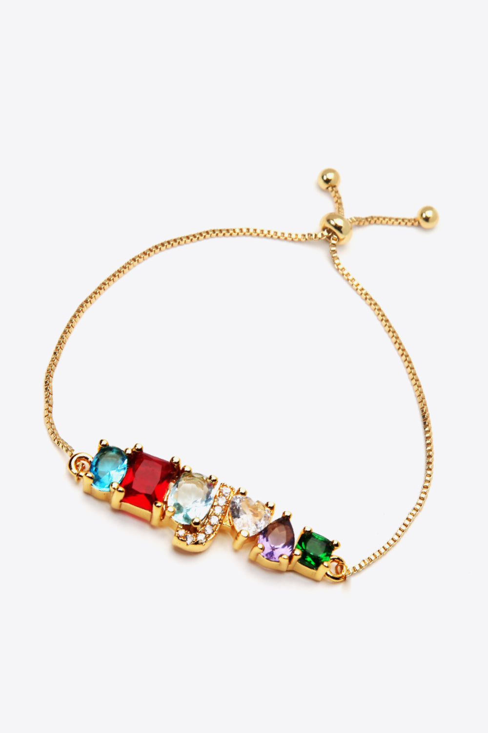 A to J Big Gem Bracelet