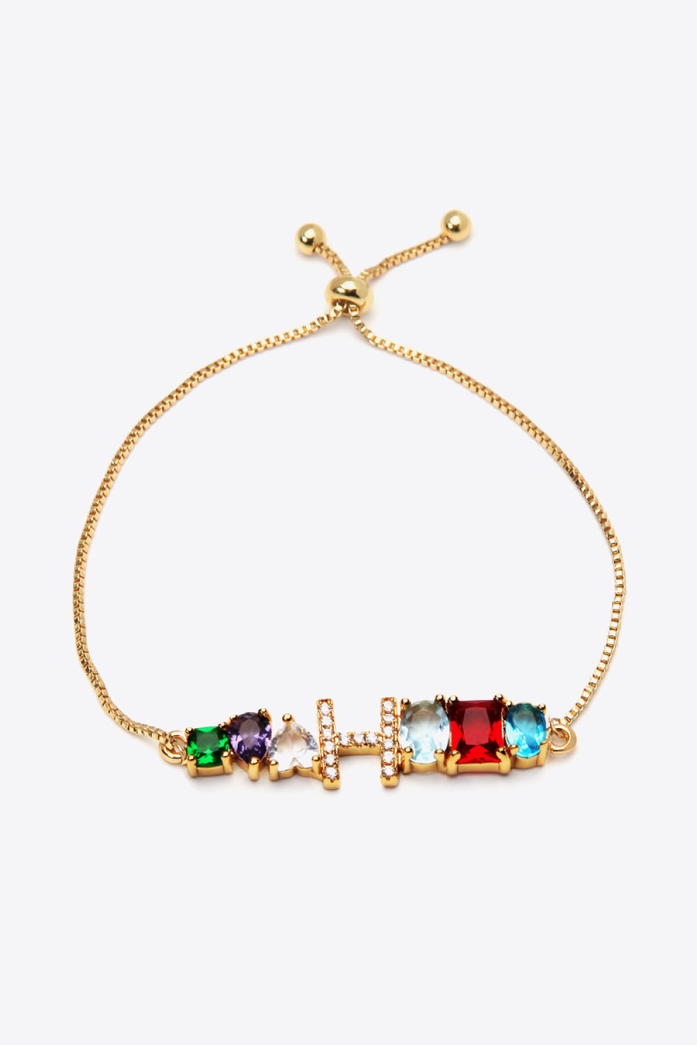 A to J Big Gem Bracelet