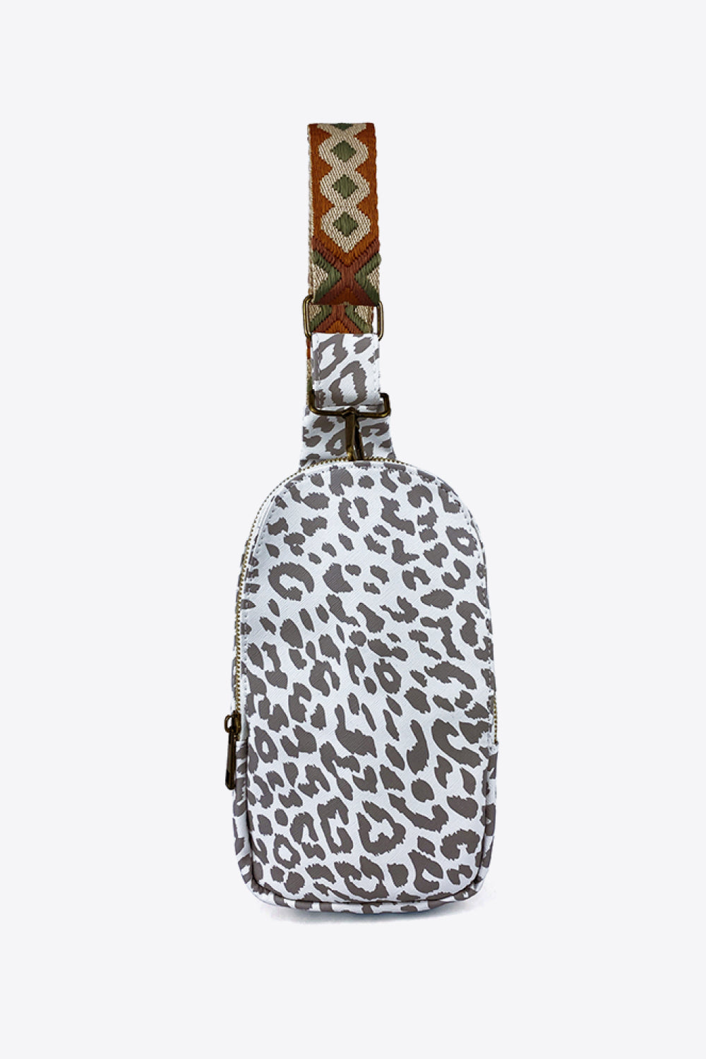 Printed Leather Sling Bag