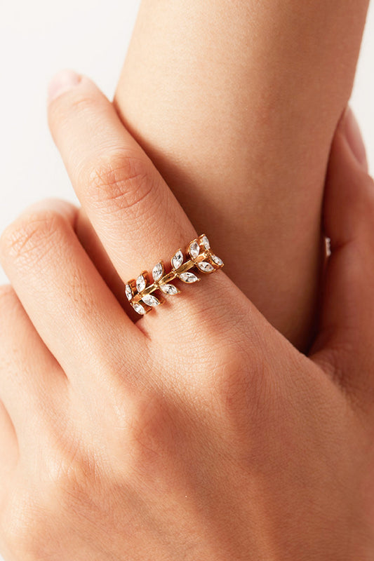 Open Leaf Ring