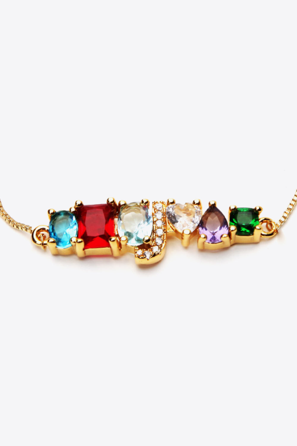 A to J Big Gem Bracelet