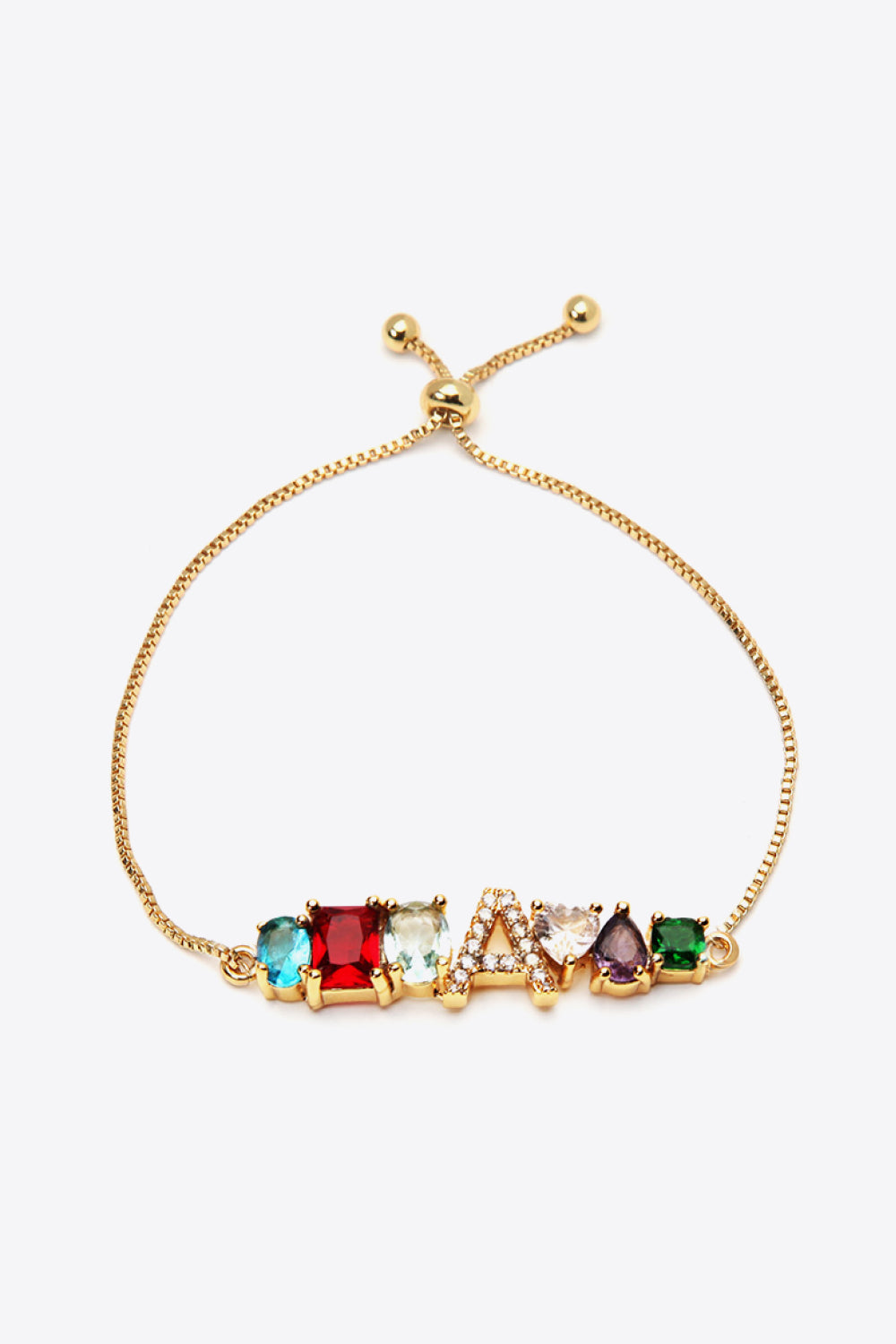 A to J Big Gem Bracelet