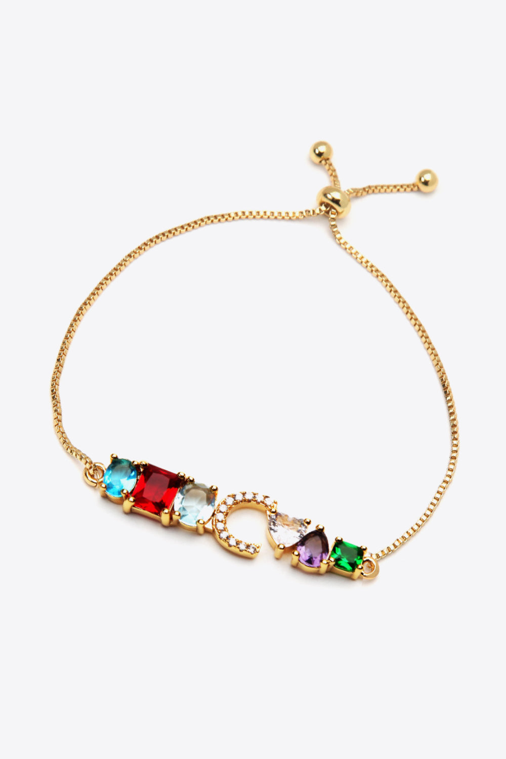 A to J Big Gem Bracelet