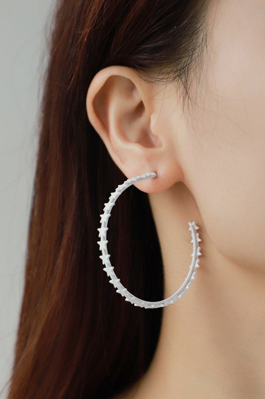 Seeing Stars Hoop Earrings