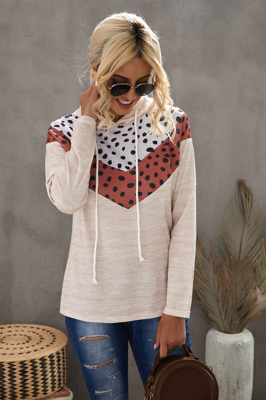 Printed Chevron Hoodie