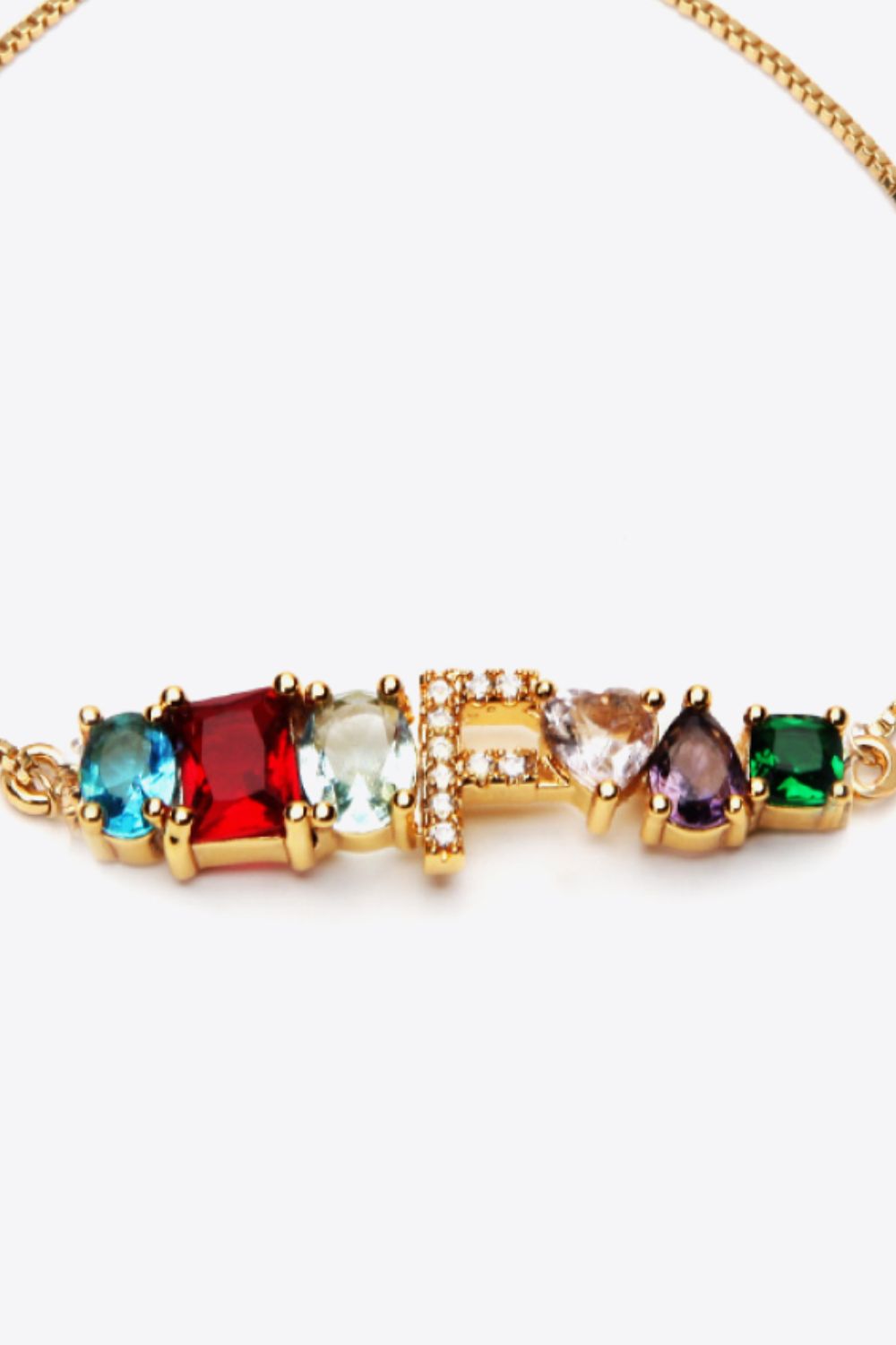 A to J Big Gem Bracelet