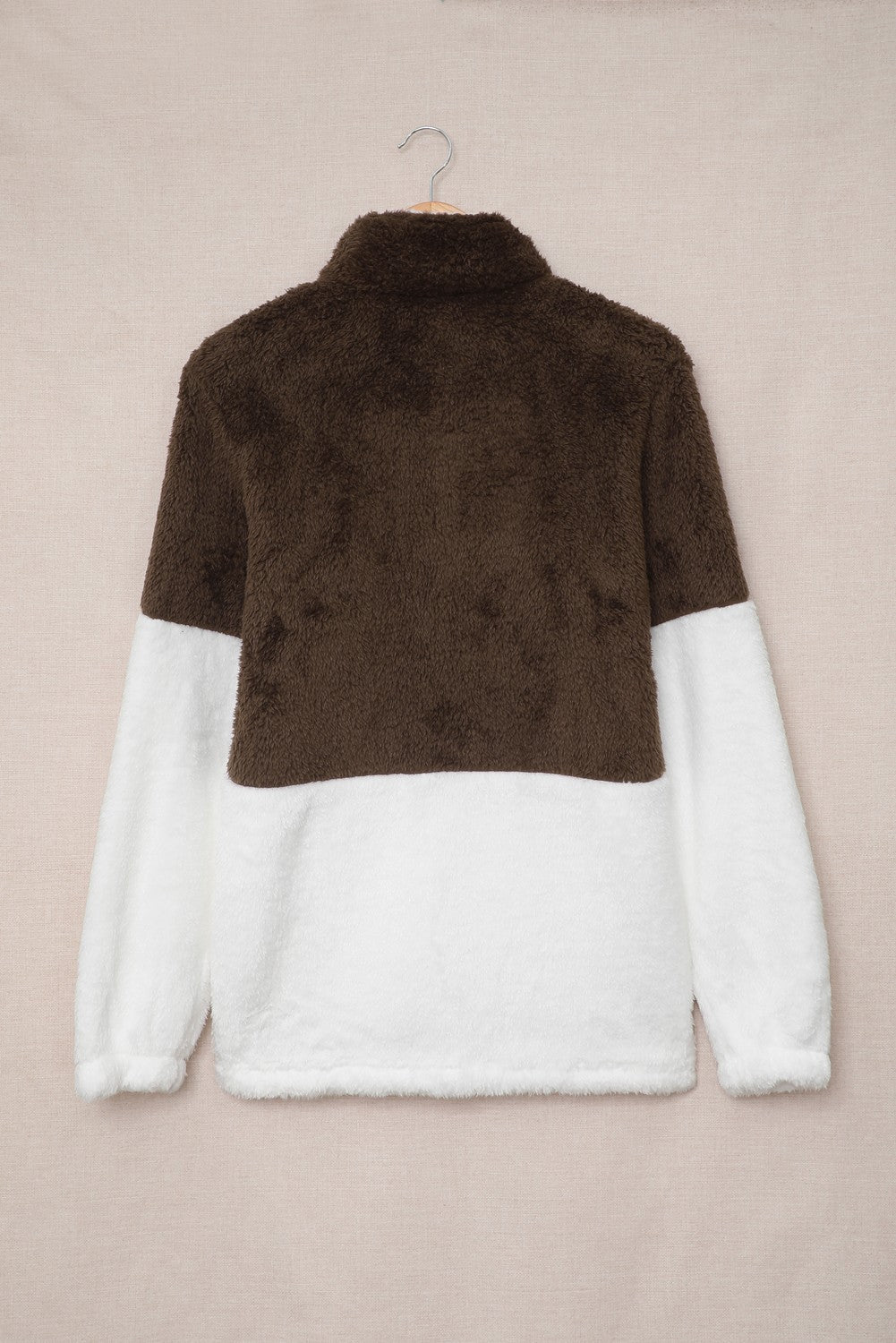 Color Block Teddy Sweatshirt