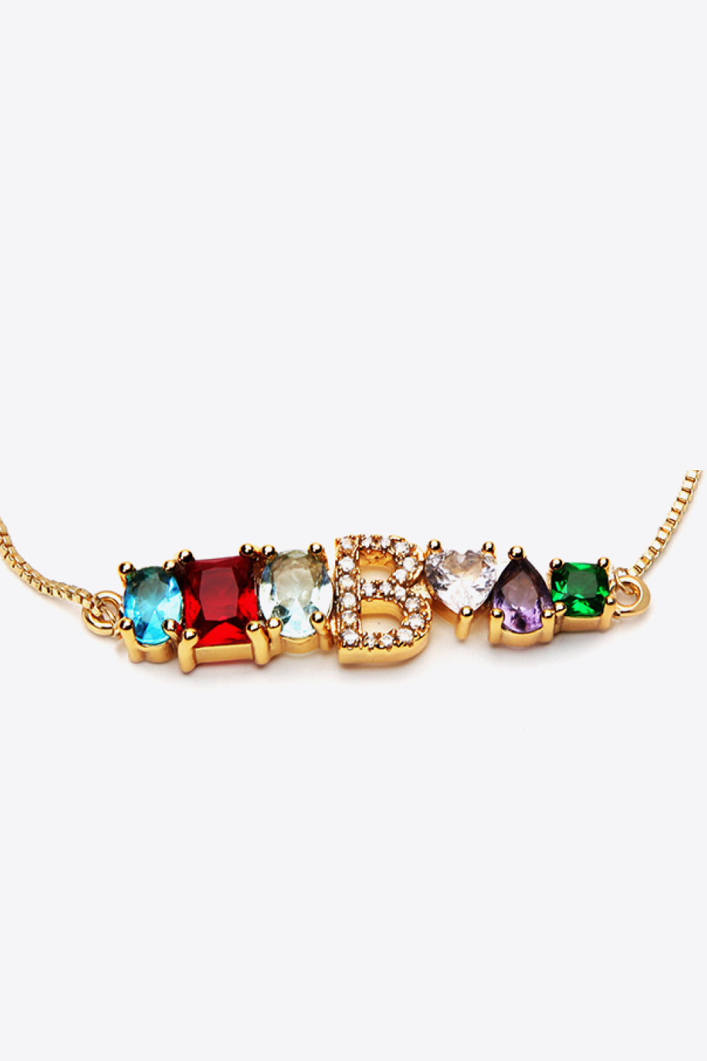 A to J Big Gem Bracelet