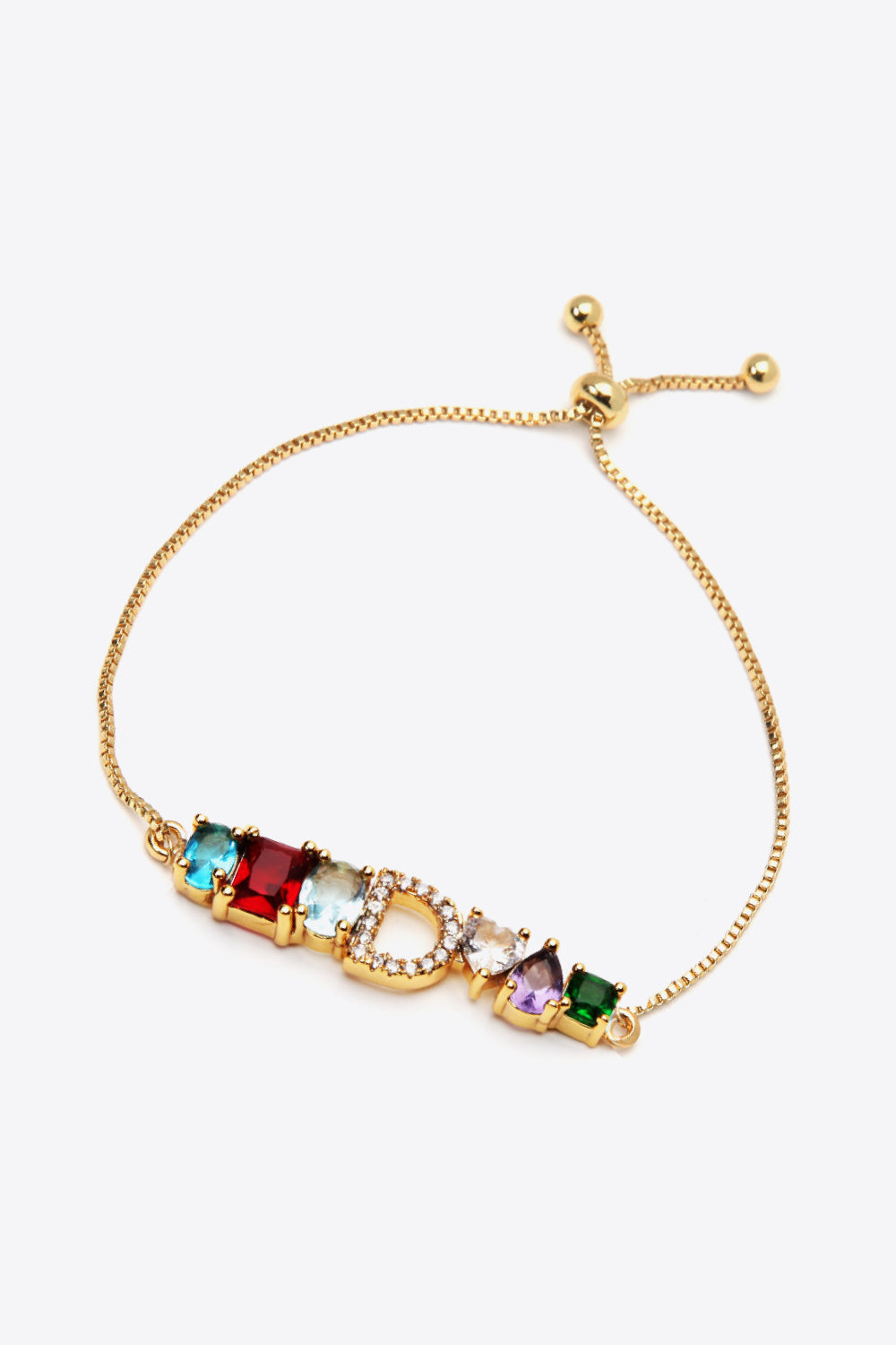 A to J Big Gem Bracelet