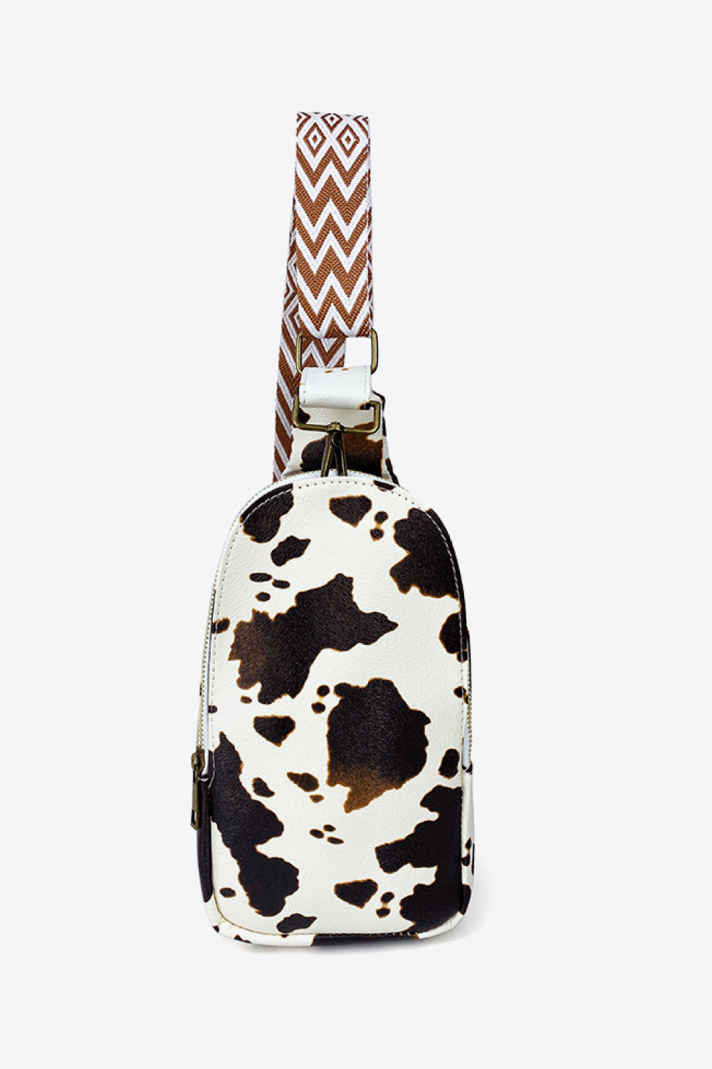 Printed Leather Sling Bag