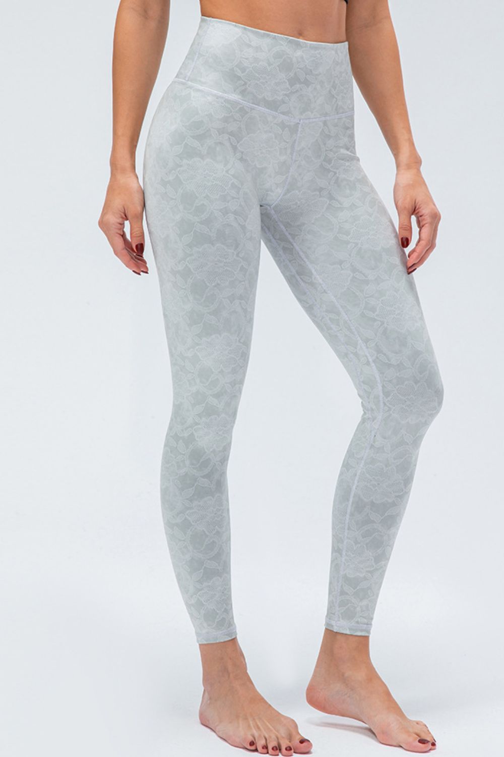 Elastic Waistband Ankle-Length Yoga Leggings